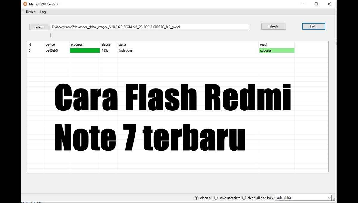 Flash redmi note 7