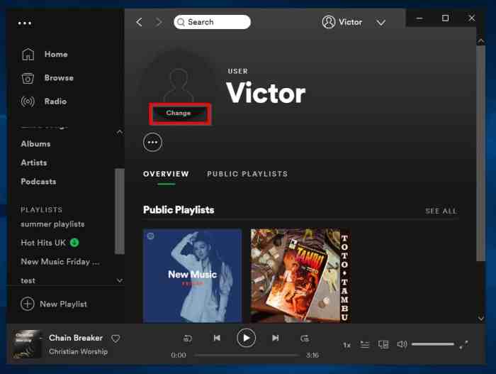 Cara Mengganti Foto Profil Spotify