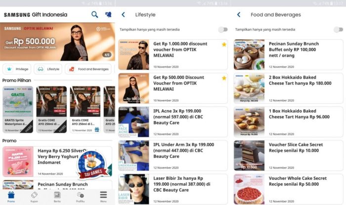 Cara Menggunakan Samsung Gift Indonesia
