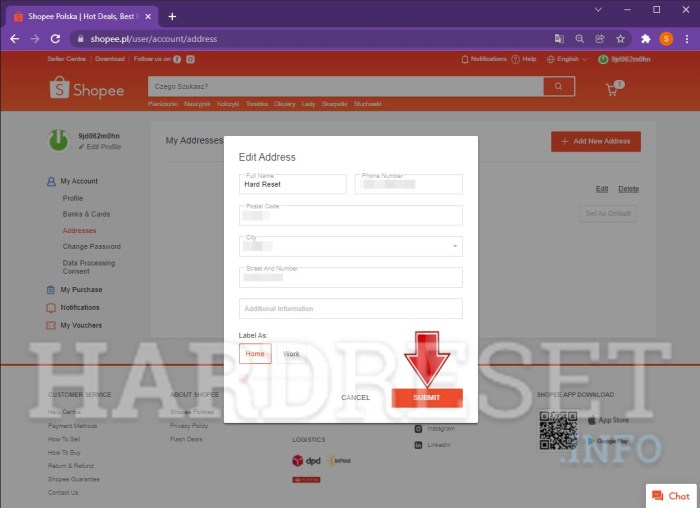 Cara Ganti Alamat Toko Di Shopee